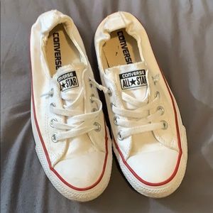 Slip on white converse